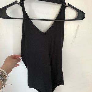 Hollister Black Halter Body Suit